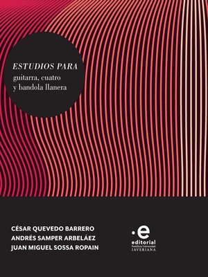 cover image of Estudios para guitarra, cuatro y bandola llanera